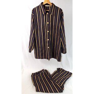 John Randall England Regimental Striped PJ Set Top & Bottoms